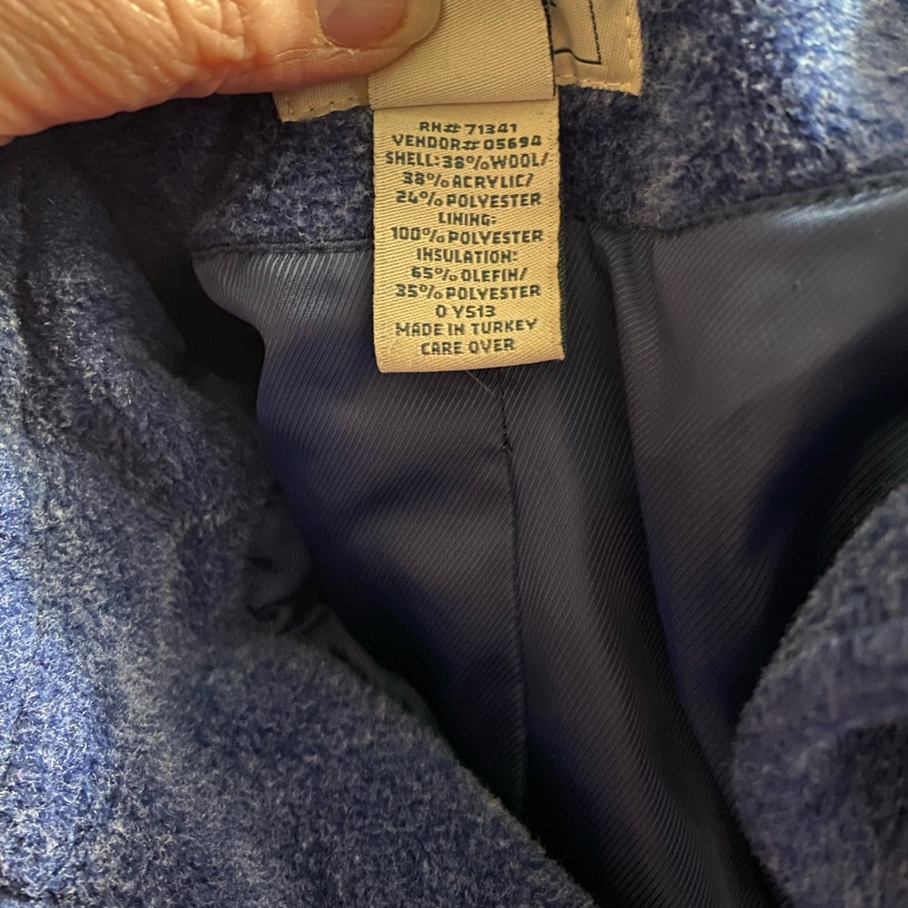 LL Bean Jacket, Sz M, Wool blend, NWOT, Insulated, Fleece feel, Cabincore - Picture 7 of 14